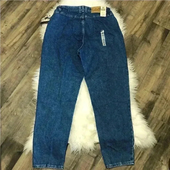 Vintage NWT Deadstock LEE Jeans 90s Super High Wasited Mom Jeans Size 14 - Picture 4 of 10